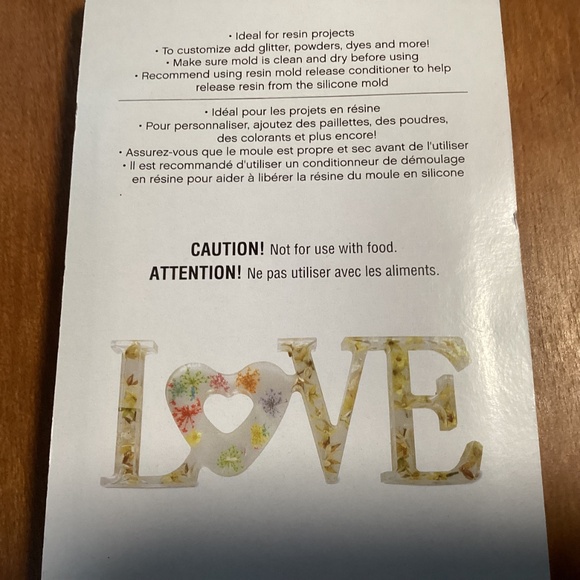Craft Smart Silicone Mold LOVE New/Sealed - Picture 6 of 8